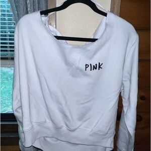 VS PINK Off the Shoulder Sweatshirt, XXL